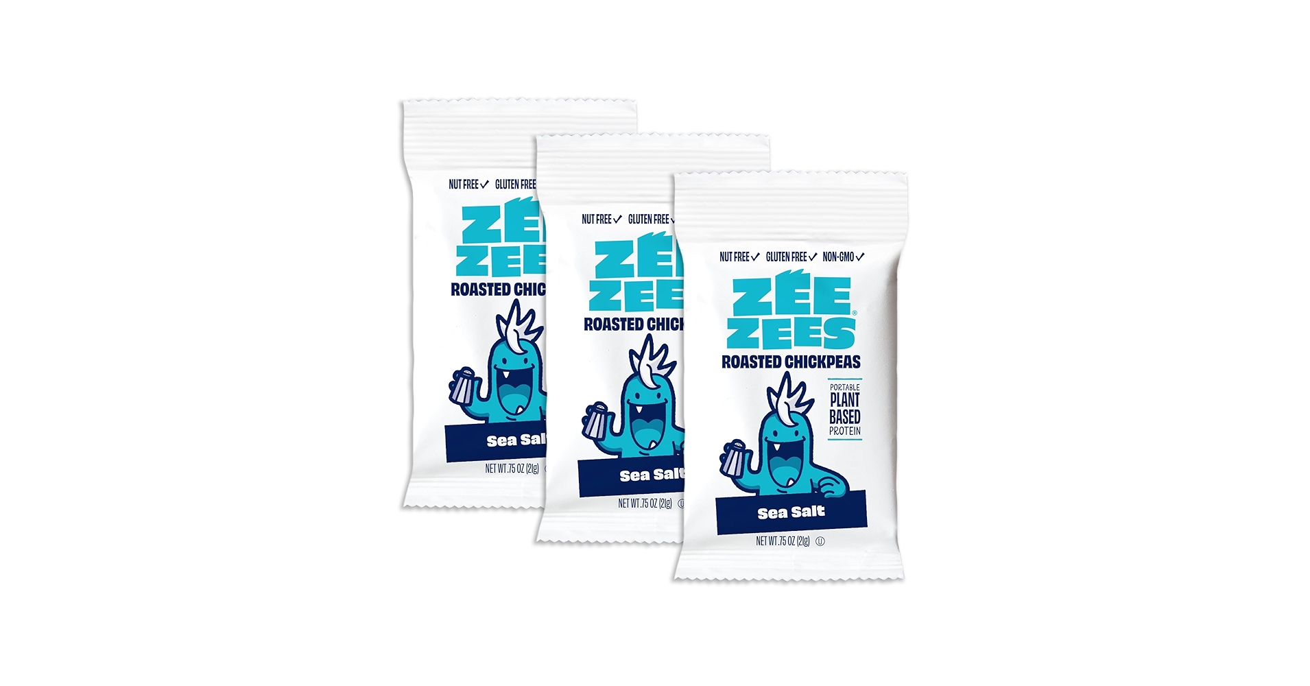 Amazon.com: Zee Zees Sea Salt Cruncherz Roasted Chickpeas
